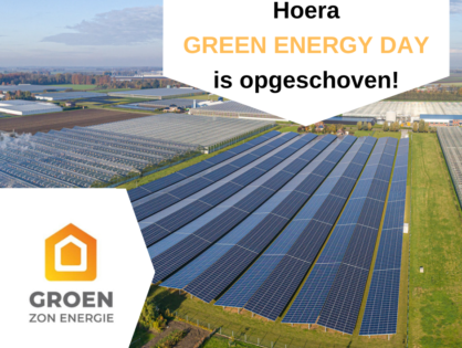 Hoera! Green Energy Day is opgeschoven