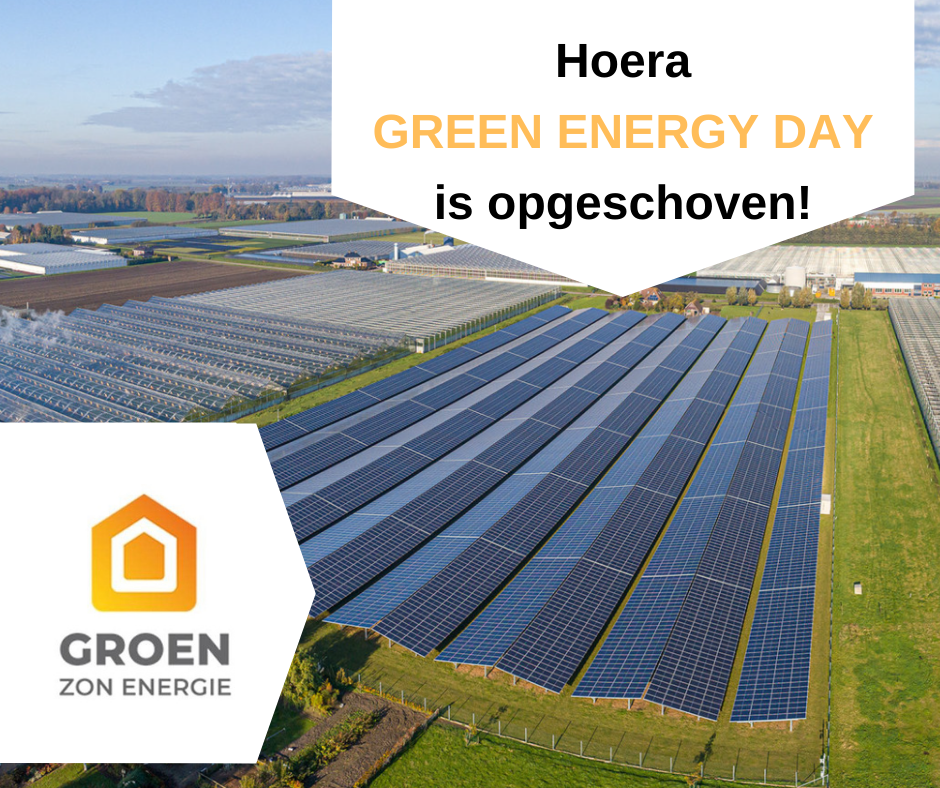 Hoera! Green Energy Day is opgeschoven